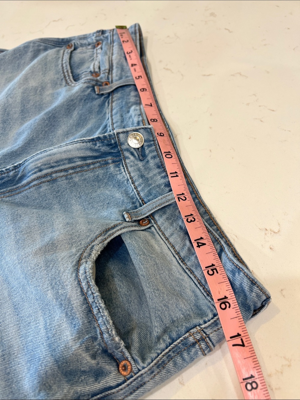American Eagle Super High Rise Ultra Wide Leg Strigid Jeans 12 - Picture 11 of 15